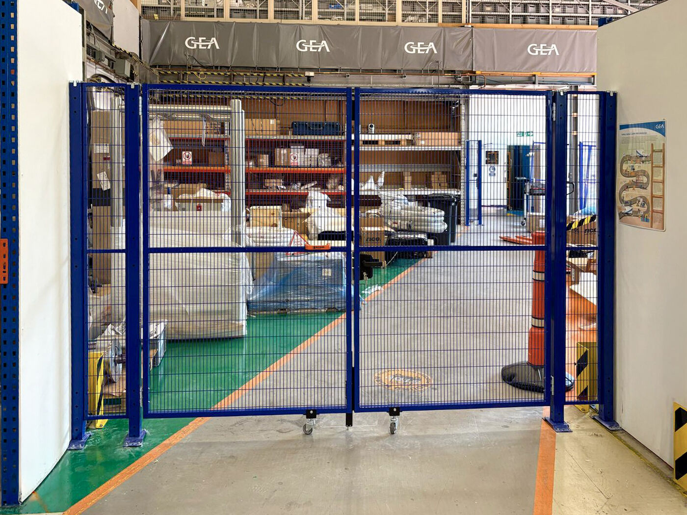 Custom colour partitioning installation