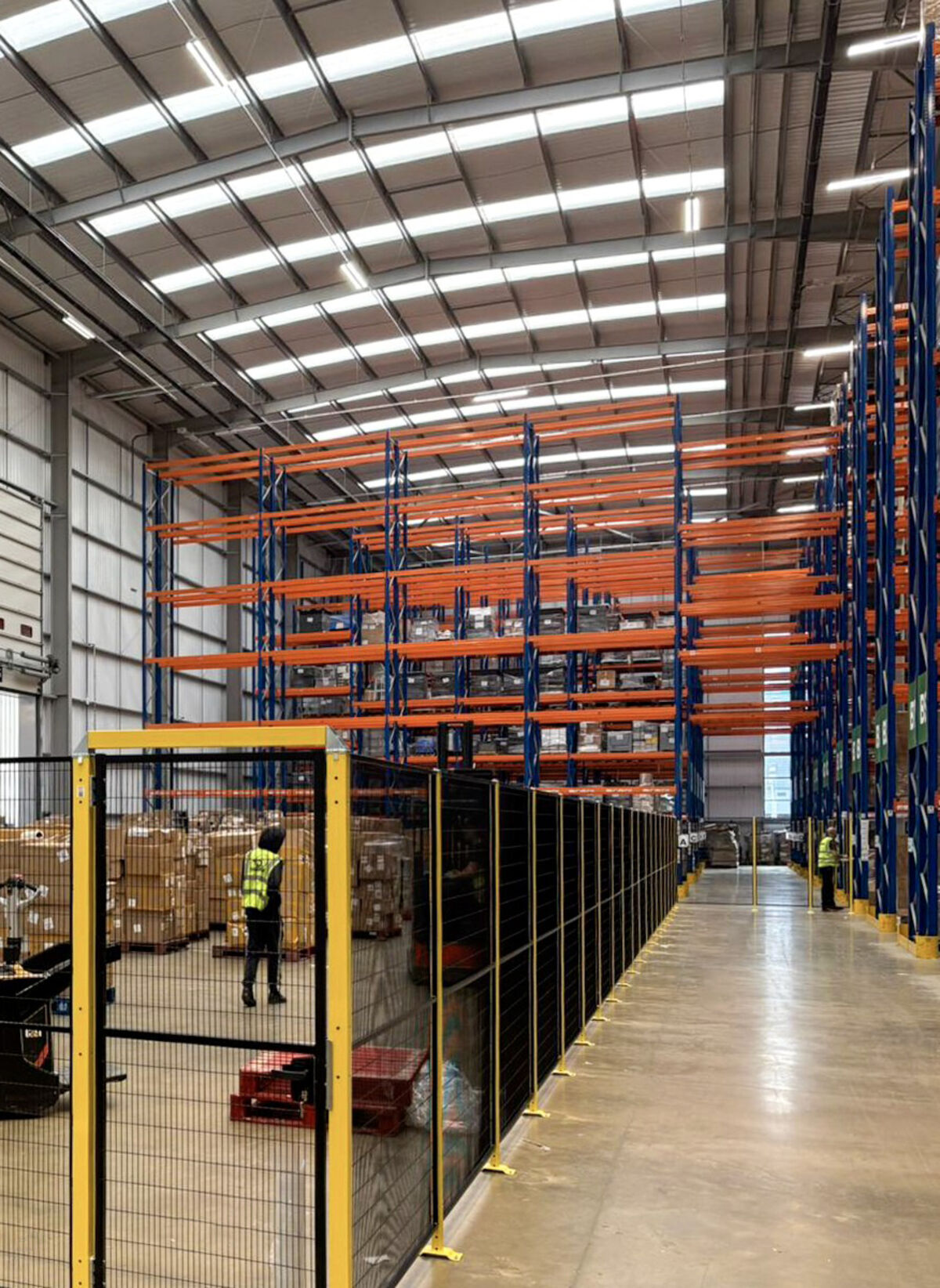 Warehouse logistics fencing